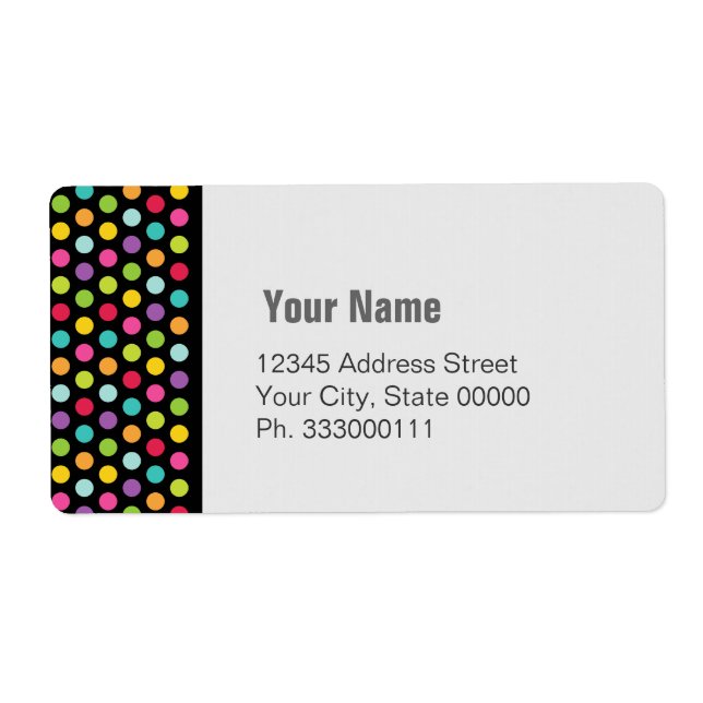 ColorPolkadot Label (Front)