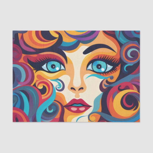 ColorPop Ladies ArtFace Tissue Paper (Front)