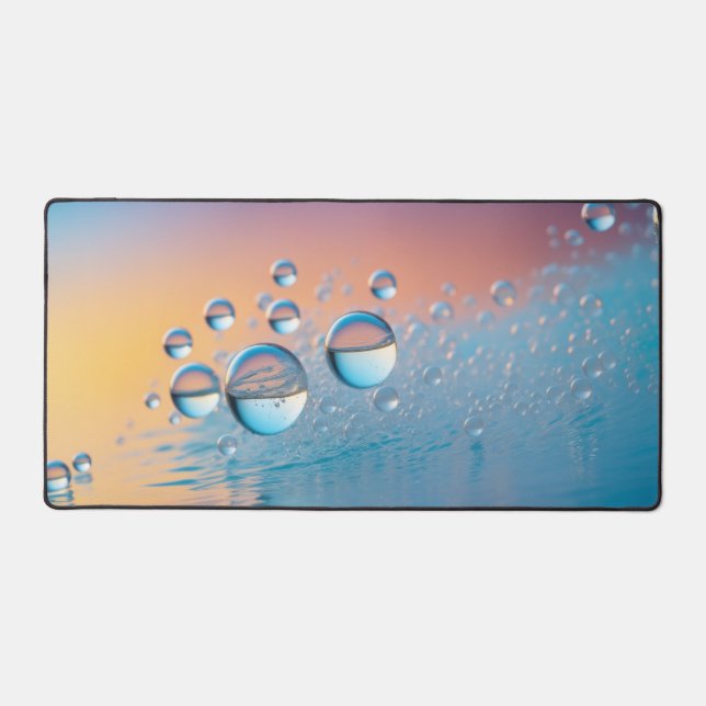 colors and bubbles desk mat (Front)