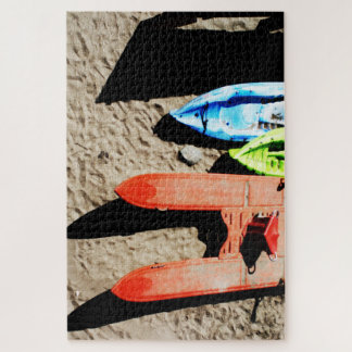 colors and shadows on the beach jigsaw puzzle