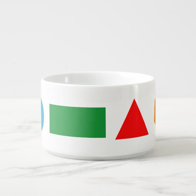Colors and shapes bowl (Center)