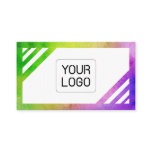 Colors and White, Unique, Green, Purple, Yellow Business Card
