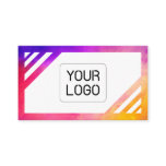 Colors and White, Unique, Purple, Red, Yellow Business Card