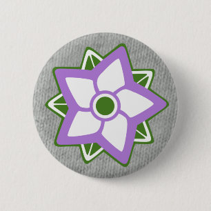 Colors Badge: Non-Binary Gender, Genderqueer Pinback Button