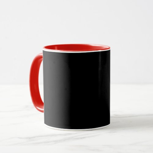 Colors Black And Red Team Colors Combo  Mug