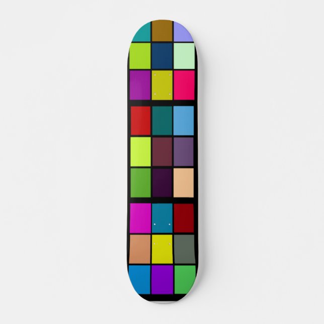 Colors black border Skateboard (Front)