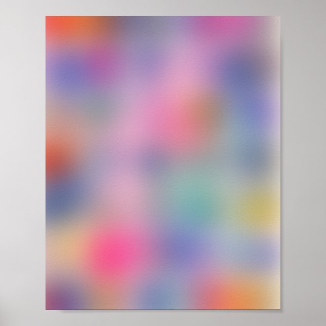 Colors Blooming 04 Aura Gradient Poster (Front)