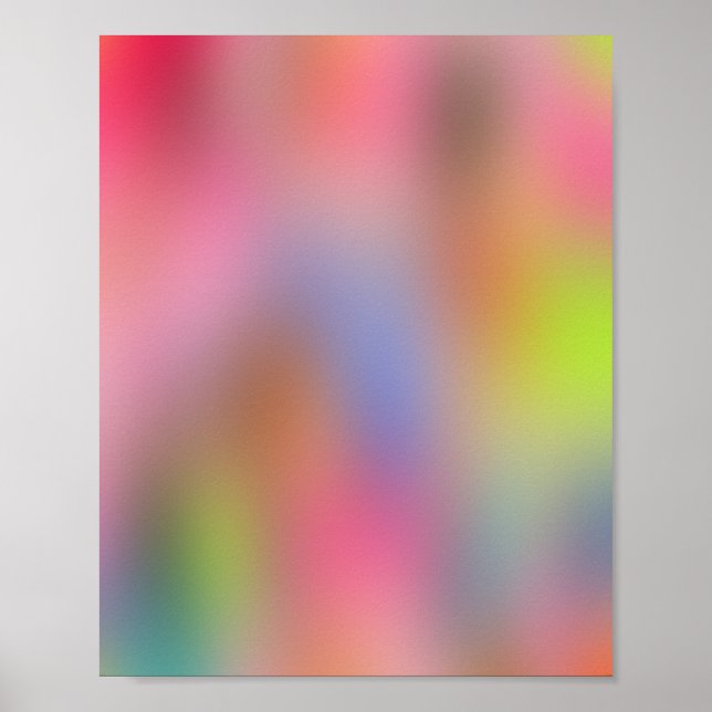 Colors Blooming 08 Aura Gradient Poster (Front)