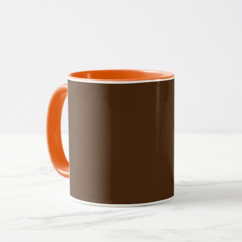 Colors Brown and Orange Team Colors Combo  Mug