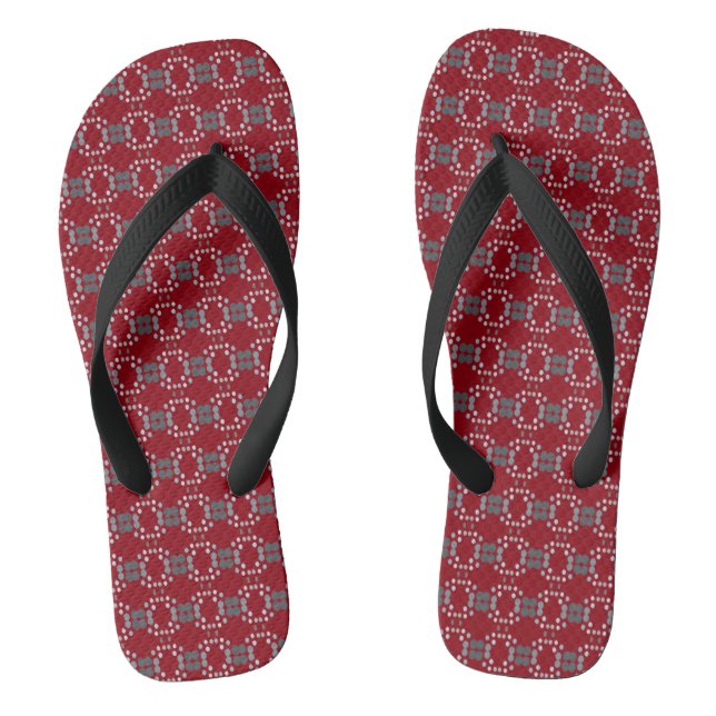 Colors Burgundy Flip Flops (Footbed)