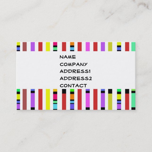 colors business card (Front)