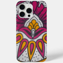 colors cool retro vintage African traditional styl iPhone 15 Pro Max Case