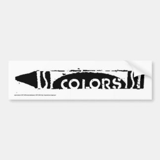 Colors crayon sticker