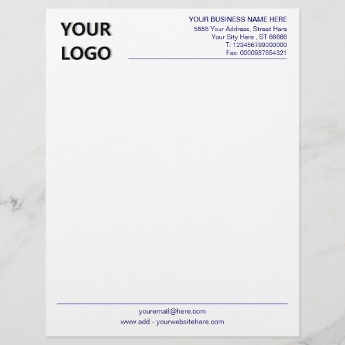 Colors Design Your Business Letterhead with Logo