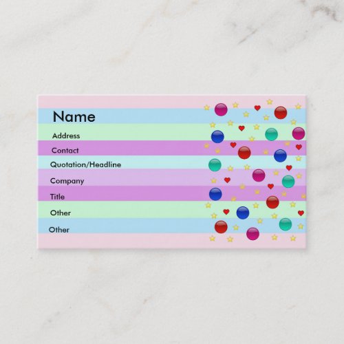 Colors Fantasy Business Card Templates