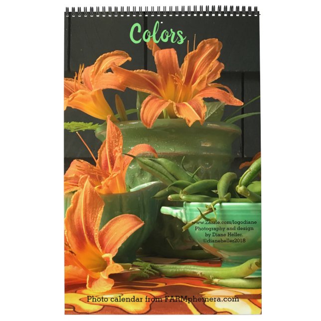 "Colors" Floral photo calendar: FARMphemera.com Calendar (Cover)