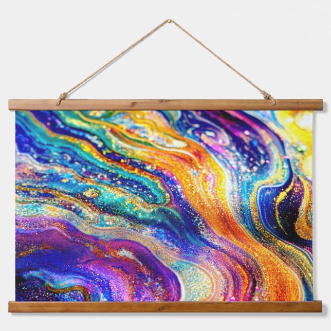 Colors Flow Hanging Tapestry (Front)