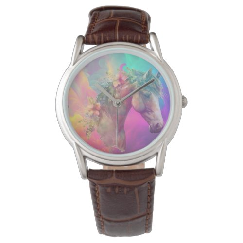 Colors Flowing a Horse themed watch