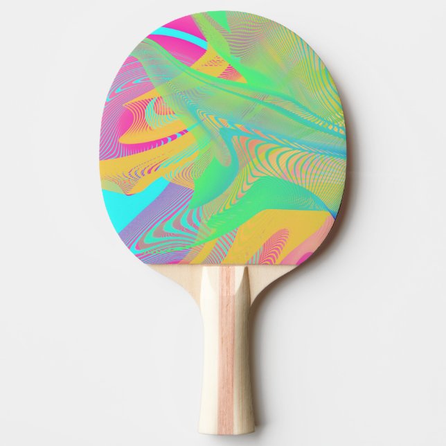 COLORS FLUO - Fractal Art - Ping Pong Paddle (Front)