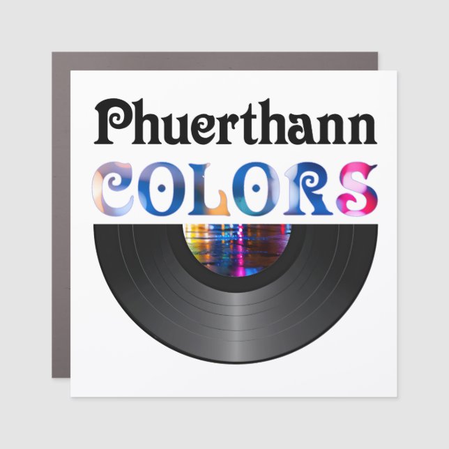 "Colors" Half-Vinyl Album Car Magnet (Front)