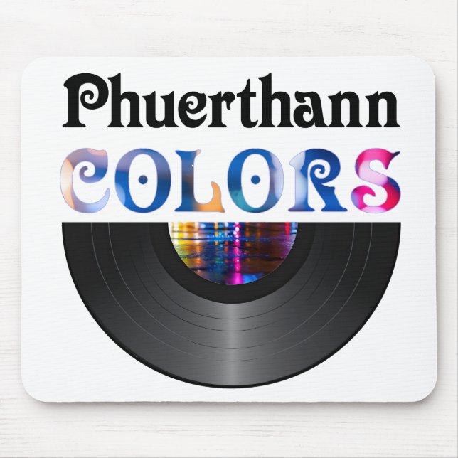 "Colors" Half-Vinyl Album Mouse Pad (Front)