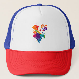 colors in fashionable trucker hat