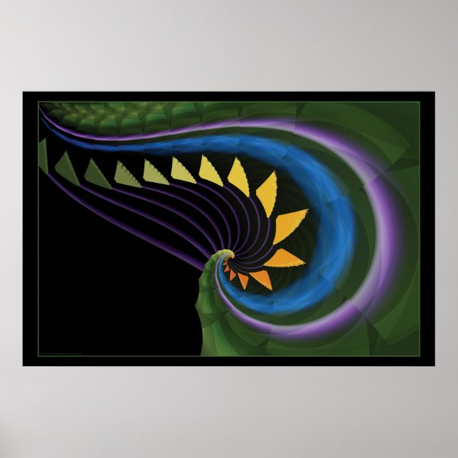 colors in waves poster (Front)