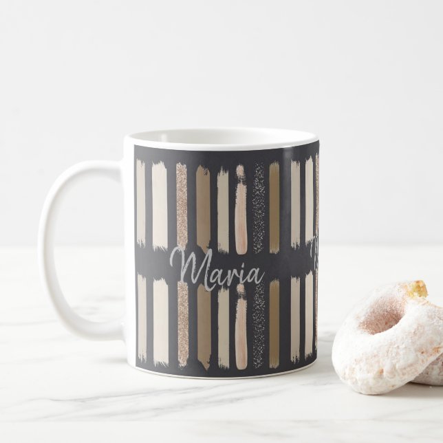 Colors Interior Stripe Mug (With Donut)