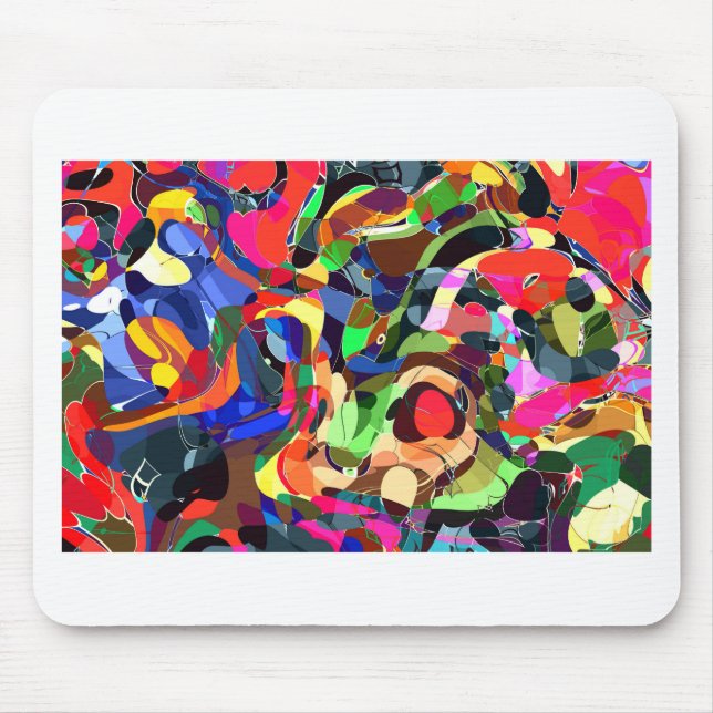 Colors mashup mouse pad (Front)