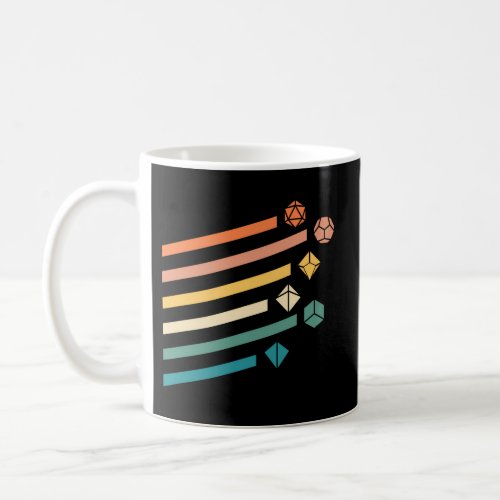 Colors Minimalist Polyhedral Dice Set Nerdy Coffee Mug