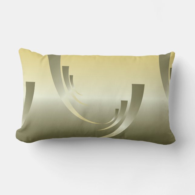 colors of a summer sunset lumbar pillow (Front)