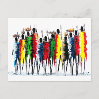Colors of Africa Postcard