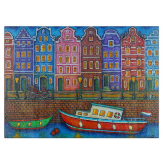 Colors of Amsterdam Cutting Board