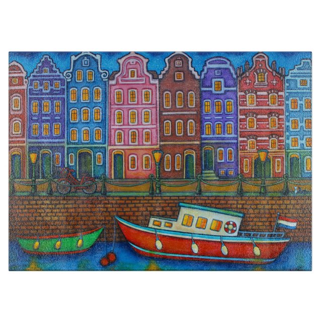 Colors of Amsterdam Cutting Board (Front)
