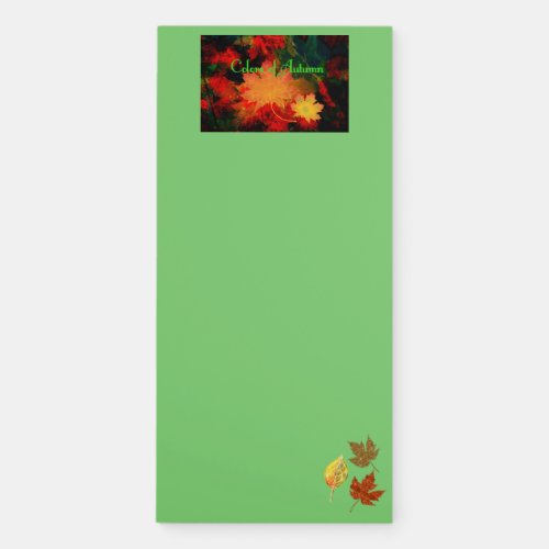 Colors of Autumn Magnetic Notepad