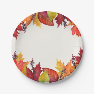 Colors of Autumn Paper Plates
