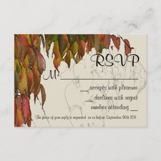 Colors of Autumn RSVP Card
