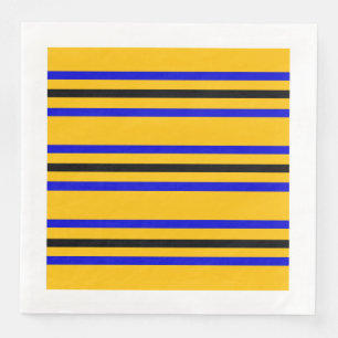 Colors of Barbados Flag Paper Dinner Napkins