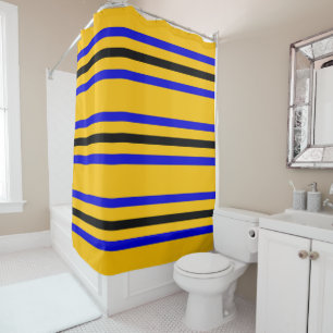 Colors of Barbados Flag Shower Curtain