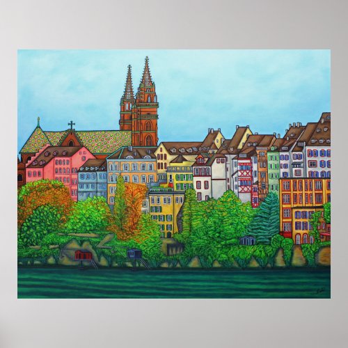 Colors of Basel Poster Print by Lisa Lorenz