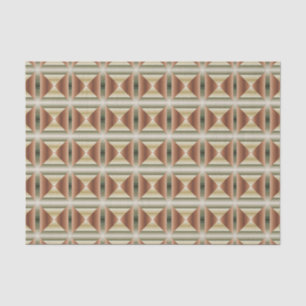 Colors Of Brown, Green And Tan Striped Pattern Art Tissue Paper