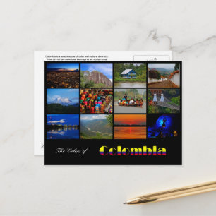 Colors of Colombia Travel Post Card