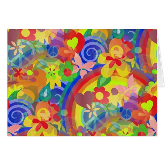 Colors Of Flower Power Cards (Front Horizontal)