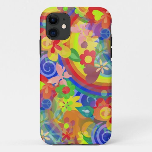 Colors of Flower Power iPhone 11 Case