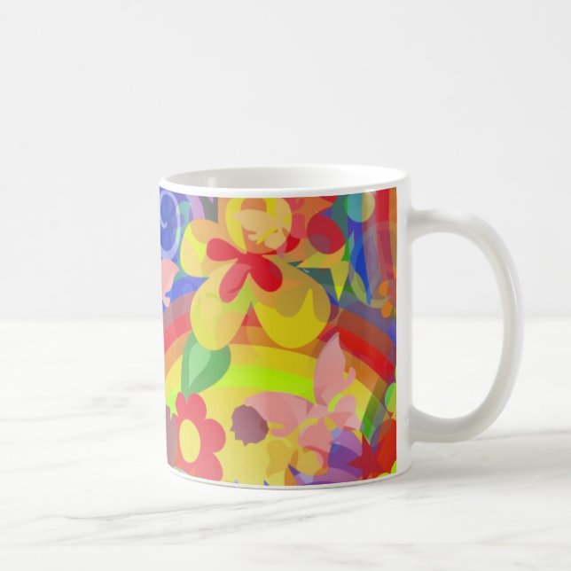 Colors Of Flower Power Coffee Mug (Right)