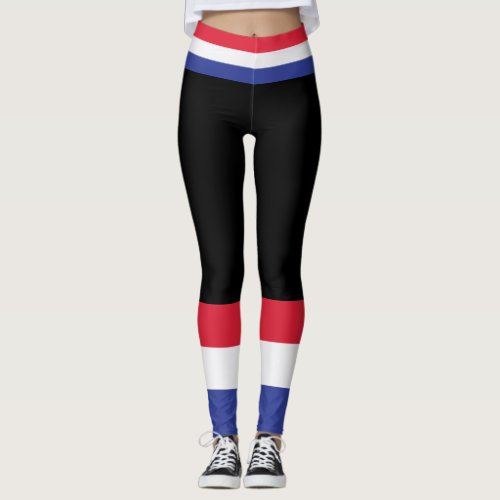 Colors of France Flag Leggings