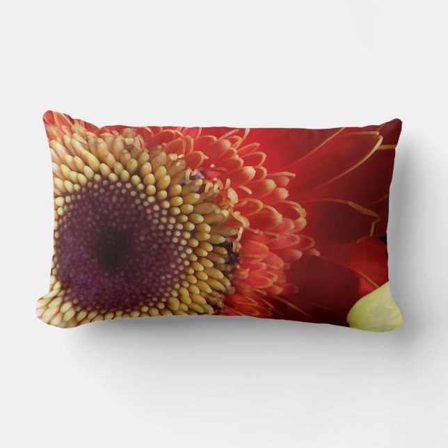 Colors of Gerberas Lumbar Pillow (Front)