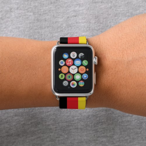 Colors of Germany Flag. Apple Watch Band