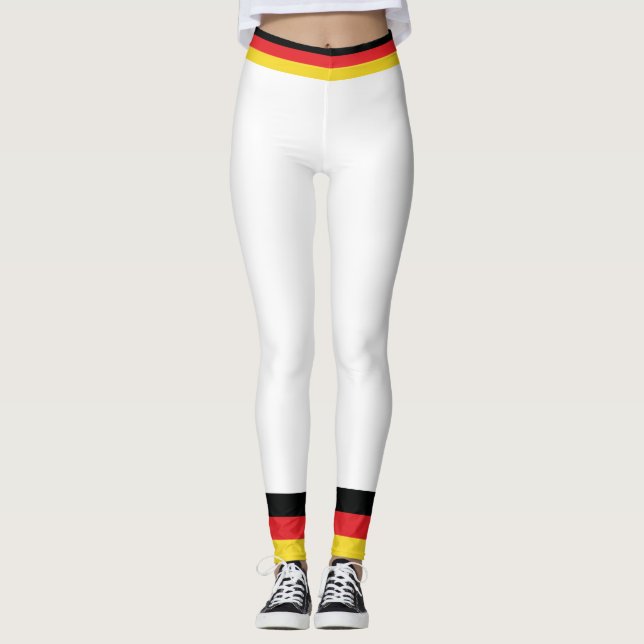 Colors of Germany Flag. Leggings (Front)