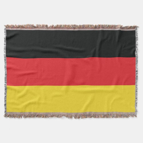 Colors of Germany Flag Throw Blanket